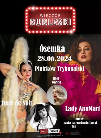 Piotrków Trybunalski Wydarzenie Spektakl Burleska by Rose de Noir w klubie Ósemka